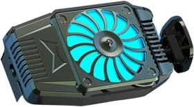 Resim budiniao Cep Telefonu Soğutucu Ayarlanabilir Cep Telefonu Soğutma Fanı Akıllı Telefon Yüksek Hızlı Radyatör Elektroniği Soğutucu Oyuncular Hediye, Siyah 