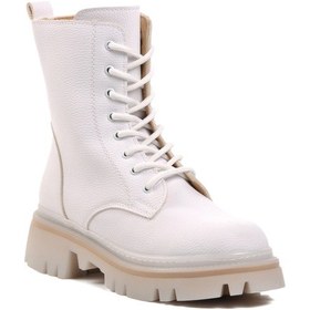 Resim Aspor Beyaz İçi Polarlı Kadın Bot Beyaz 