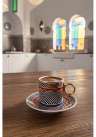 Resim Acar Vietri 6 Kişilik Kahve Fincanı Takımı - 90 ML 