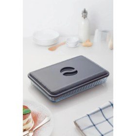 Resim Gri Renk Plastik Dikdörtgen Borcam Kapağı 