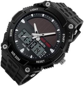 Resim Güneş Enerjili Saat | Moda Erkek Saatleri - Erkekler İçin Dijital Çok Fonksiyonlu Günlük Kol Saati Spor Fitness Saha İş Giyim Doğum Günü Tarih 