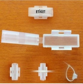 Resim Pemsan Kablo Bağı Isimlendirme Etiketi 10 x 35 MM 100 Adet 