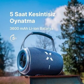 Resim Xenon Smart Bluetooth Hoparlör RGB Taşınabilir Kablosuz TWS Stereo Boombox (Mavi) X6701 