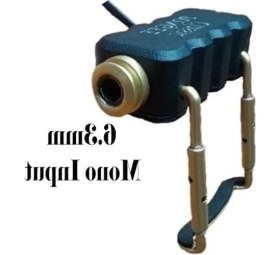 Resim Die Grup Akustik Keman Için Piezo Temaslı Manyetik Pickup - 6.35MM Jak 