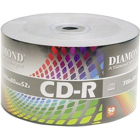 Resim Diamond Cd-r 52x 700 Mb 80 Min Boş Cd 50'li Paket 