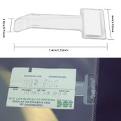 Resim 2 veya 4 şeffaf parkalama bilet plakaları, iz bırakmayan yapışkanlı araba sabitleme klipsleri, banknot klipsleri, cam etiketleri, araba aksesuarları 