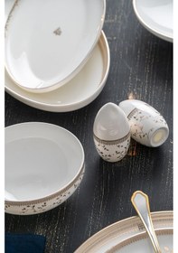 Resim Acar Serafina 12 Kişilik 57 Parça Porselen Yemek Takımı 