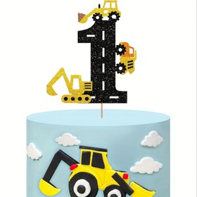Resim 1 adet İnşaat Aracı 2/1/3/4/5 Doğum Günü Mutlu Pasta Süsleme Malzemeleri İnşaat Aracı Temalı Parti Pasta Süsleme Malzemeleri, Cadılar Bayramı, Noel Cadılar Bayramı&Noel 