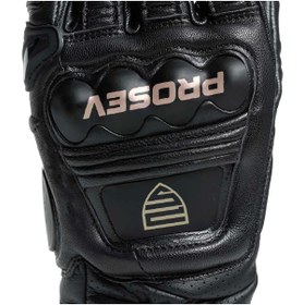 Resim Prosev GL60 CARBON TİTANTUM DERİ ELDİVEN SİYAH 