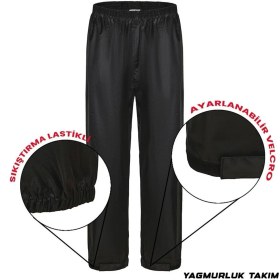 Resim Ebakbak Motosiklet ve Bisiklet Lüx Yağmurluk Takım ( Alt ve Üst ) 1.kalite Astarlı Motorcu Kurye Yağmurluğu 