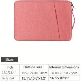 Resim Gateesat Pembe 14.1-15.4 Inç İnce Ultra Hafif Dayanıklı Polyester Laptop Çantası Diğer 