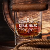 Resim Kişiye Özel Orijinal İsimli Viski Bardağı 