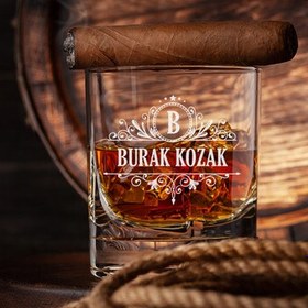 Resim Kişiye Özel Orijinal İsimli Viski Bardağı 