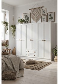 Resim 6 Kapak 2 Çekmece Gardırop Beyaz 