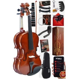 Resim Midex CVL-742-PAK Çocuk Kemanı 8-10 Yaş 1/2 (Yastık Susturucu Çanta Yay Tel Reçine) 