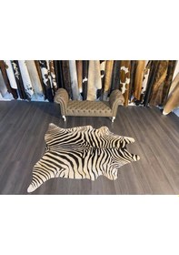 Resim Hakiki Deri Dana Postu Beyaz Zebra 185 X 210 - 1201000009 