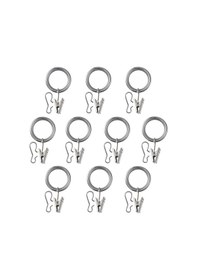 Resim Perde Halkası Seti, Nikelaj Kaplama, 38 Mm, 10 Adet Açık Altın 