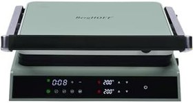 Resim BergHOFF Gem Retro Dijital Izgara & Tost Makinesi - 2000 W, 290×212 mm, LCD Dokunmatik Kontrol | Mint Yeşil 