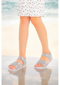 Resim Kiko Kids Kız Çocuk Sandalet Arz 2345 Gümüş 