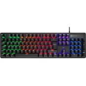 Resim Acer Emachines, EAK104, Siyah, USB Kablolu, Rgb Backlight, Red Switch, Mekanik, Türkçe Q, 104 Tuşlu, Gaming Klavye 