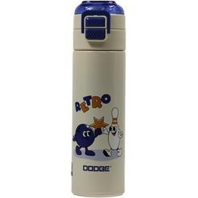 Resim Dodge DB-24501 Çift Kullanım Pipetli/Rahat İçim Mavi 500ml Çelik Matara 