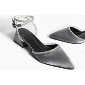 Resim Duxal Shoes Bilekten Bağlamalı Topuklu Ayakkabı- Babet Emily 