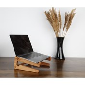 Resim WOODENİSTANBUL Laptop Standı, Laptop Çalışma Standı,taşınabilir Stand 