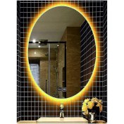 Resim Dnr-Mirror50xDnr-Mirror 70 cm Buğu Yapmayan Dokunmatik Tuşlu Günışığı Ledli Elips Banyo Aynası 