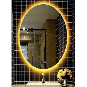 Resim Dnr-Mirror50xDnr-Mirror 70 cm Buğu Yapmayan Dokunmatik Tuşlu Günışığı Ledli Elips Banyo Aynası 