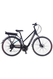 Resim Salcano Serenity 1 Unisex Bafang 250 Watt Elektrikli Bisiklet Siyah Kırmızı 