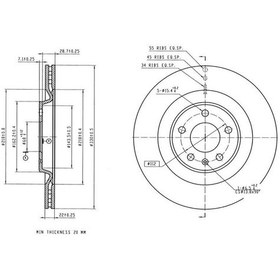 Resim Mga-50667 - Fren Dısk Arka Hava Kanallı 330-5- Audı : A4 A5 A6 