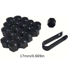 Resim Dashanshop Buick New Regal Gs T52 Jant Kapağı 17mm Siyah Lastik Somun Kapağı 