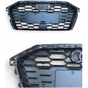 Resim Ön Panjur Parlak Siyah Çerçeve Parlak Siyah Detay Sensörlü 9 Petek Kısa Plakalık A3 Sline 2021 