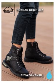 Resim AKGÜNEŞ MOTOGARAJ Ekonomik Suni Derili Motorcu Botu – Rüzgar ve Su Geçirmez Koruma 