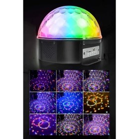 Resim Bluetooth ve Uzaktan Kumandalı Çok Renkli Masaüstü Disko Topu 
