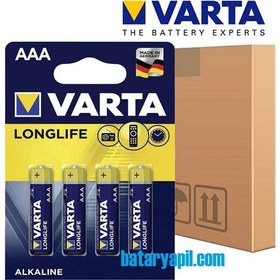 Resim 80 Adet Varta Alkaline Longlife AAA İnce Pil 