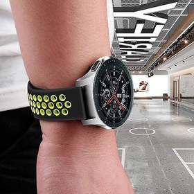 Resim NovStrap Huawei Watch Gt6/Gt5/Gt4/Gt3/Gt2 46mm Pro/Se/Elite ile Uyumlu Kordon Spor Delikli 22mm Kayış NO : 21-GÜMÜŞ-BEYAZ 