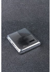 Resim Silvio Monetti SMTBKCB00 Kare Gümüş Desenli Metal Sigara Tabakası 