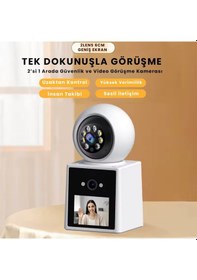 Resim Çift Lensli 6mp, Wi-fi Panorama Bebek Kamerası - Video Görüşme, 