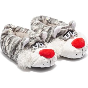 Resim Twigy Silvo Kadın Hayvanlı Panduf Gri 36/41 