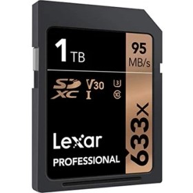 Resim Lexar Professional 633X Sd Kart 1 Tb, Sdxc Uhs-I Bellek Kartı, 95 Mb/s'ye Kadar Okuma, Dslr Orta Sınıf, Hd Video Kameralar, 3D Kameralar Için (LSD1TCB633) 