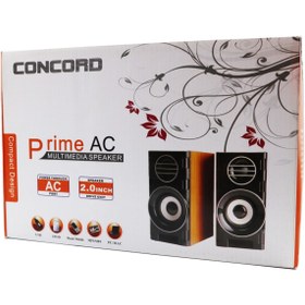Resim Concord C-8007 Pc Speaker Rgb Işıklı 1+1 Ahşap Görünümlü Usb Kablolu Hoparlör 
