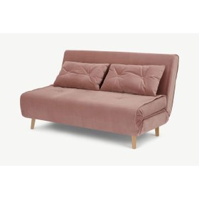 Resim Romano Dizayn Geniş Yataklı Kanepe Ikili Çekyat Rmn 9485, Pembe 