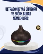 Resim AyrStore Led Işıklı Sessiz Çalışan Soğuk Buhar Nemlendirici 