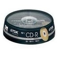 Resim TDK CD-R LScribe 700MB 52X 10 Cakebox Universal 