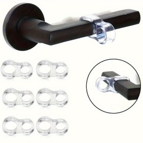 Resim 1/5/10/20 adet Şok Emici Kauçuk Kapı Durdurucu Halkaları - Dayanıklı, Kolay Kurulumlu Duvar Koruyucuları Güçlü Yapıştırıcı ile, Sessiz Kolu Bumpers Ev ve Ofis Kullanımı için, Hasarı Önler ve Alanları Sessiz Tutar, Çoğu Kapıya Uygun, Kapı Durdurucu Duvar Koruyucusu 