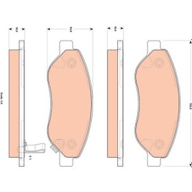 Resim TRW GDB1713 Fren Balatasi On ( Opel : Corsa D 1.7Cdti 06- ) 1605124 1605355 (WA126684) 