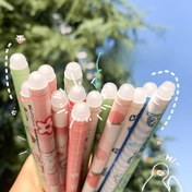 Resim 3/12 adet Silinebilir Rollerball Kalem Tam İğne Tüp 0.5 İğne Başlı Karikatür Öğrenciler ve Ofisler için Çok Uygun 