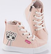 Resim Kedicik Pembe Kız Sneakers Denokids