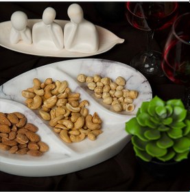 Resim Sandalo Dekoratif Çerezlik Beyaz 